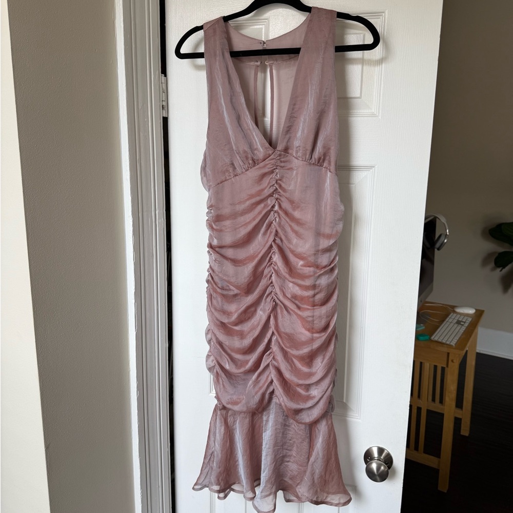 Urban Outfitters Mauve Ruched Dress